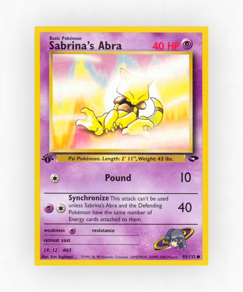 Sabrina's Abra - Gym Challenge 93/132 (Unlimited Non-Holo)