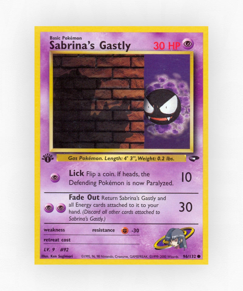 Sabrina's Gastly - Gym Challenge 96/132 (Unlimited Non-Holo)