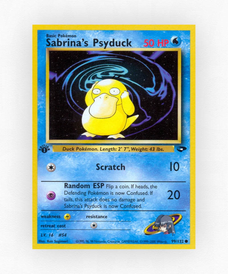 Sabrina's Psyduck - Gym Challenge 99/132 (Unlimited Non-Holo)