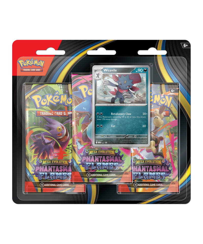 Phantasmal Flames 3-Pack Blister - Weavile