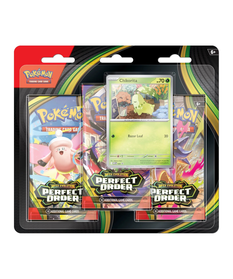 Perfect Order 3 Pack Blister (Chikorita)