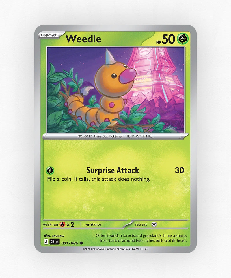 Weedle - Chaos Rising 1/86 (Non-Holo)