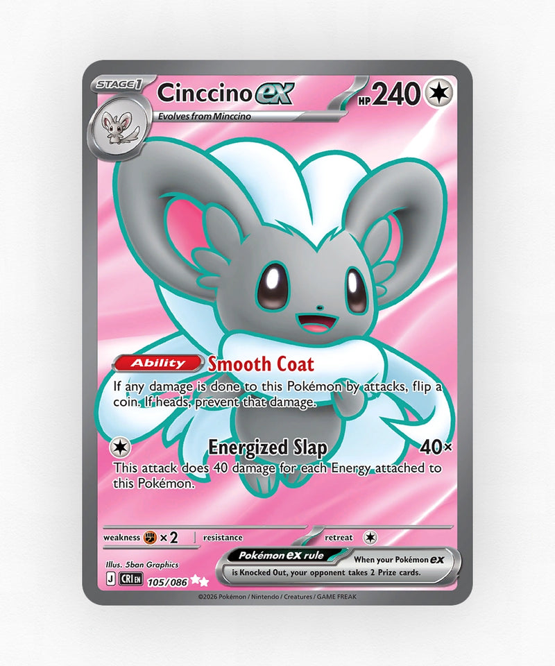 Cinccino ex - Chaos Rising 105/86 (Holo)