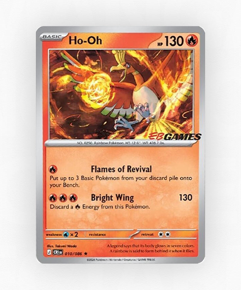 Ho-Oh - Chaos Rising 010/086 (EB Games Stamp)