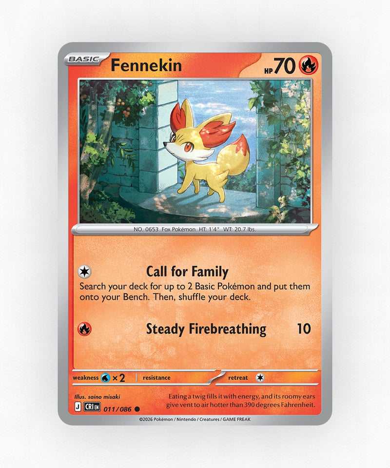 Fennekin - Chaos Rising 11/86 (Non-Holo)