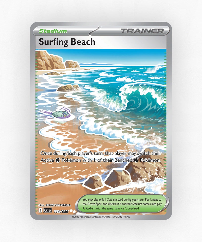 Surfing Beach - Chaos Rising 114/86 (Holo)