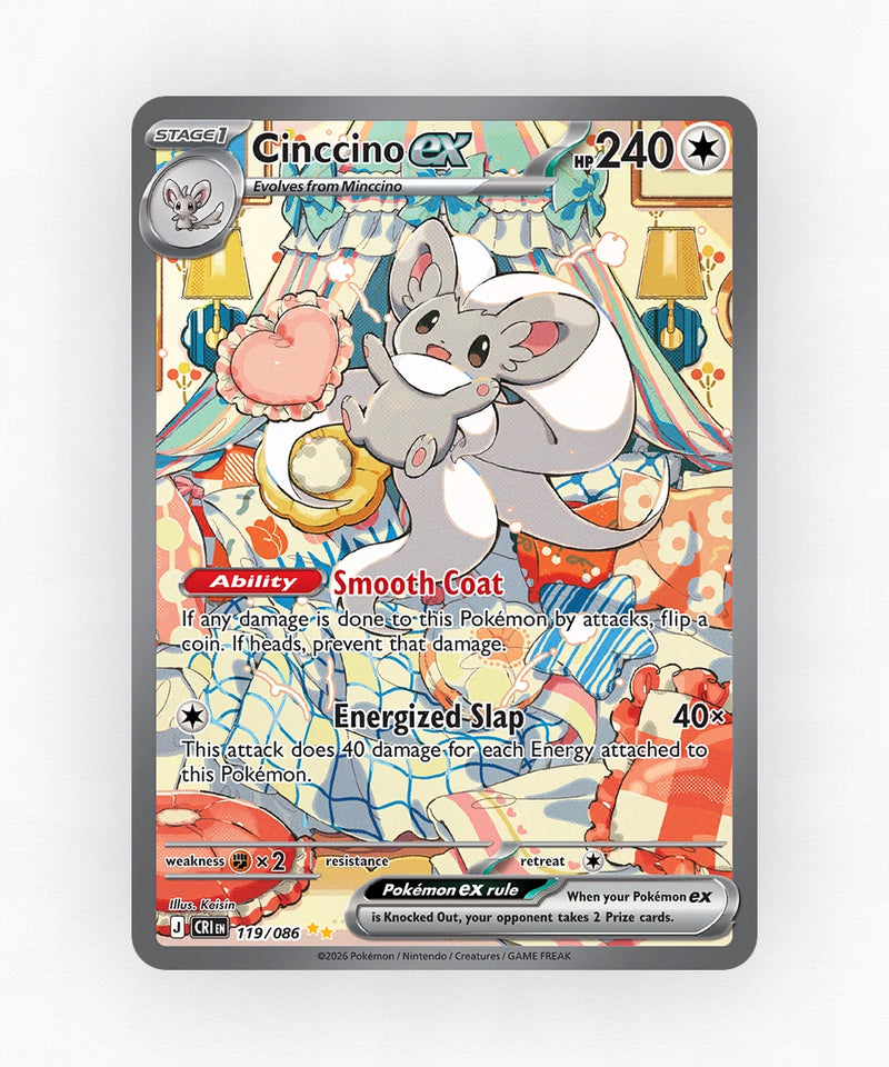 Cinccino ex - Chaos Rising 119/86 (Holo)