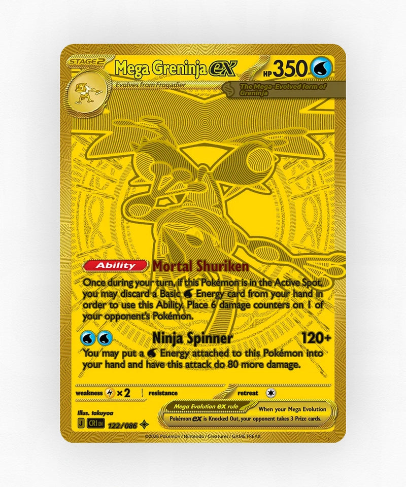 Mega Greninja ex - Chaos Rising 122/86 (Holo)