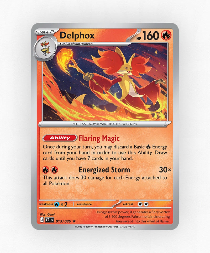 Delphox - Chaos Rising 13/86 (Holo)