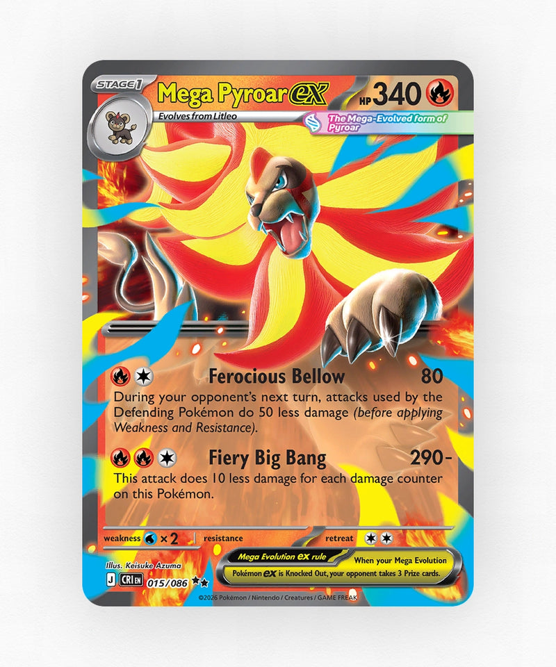 Mega Pyroar ex - Chaos Rising 15/86 (Holo)