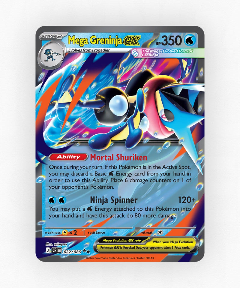 Mega Greninja ex - Chaos Rising 22/86 (Holo)