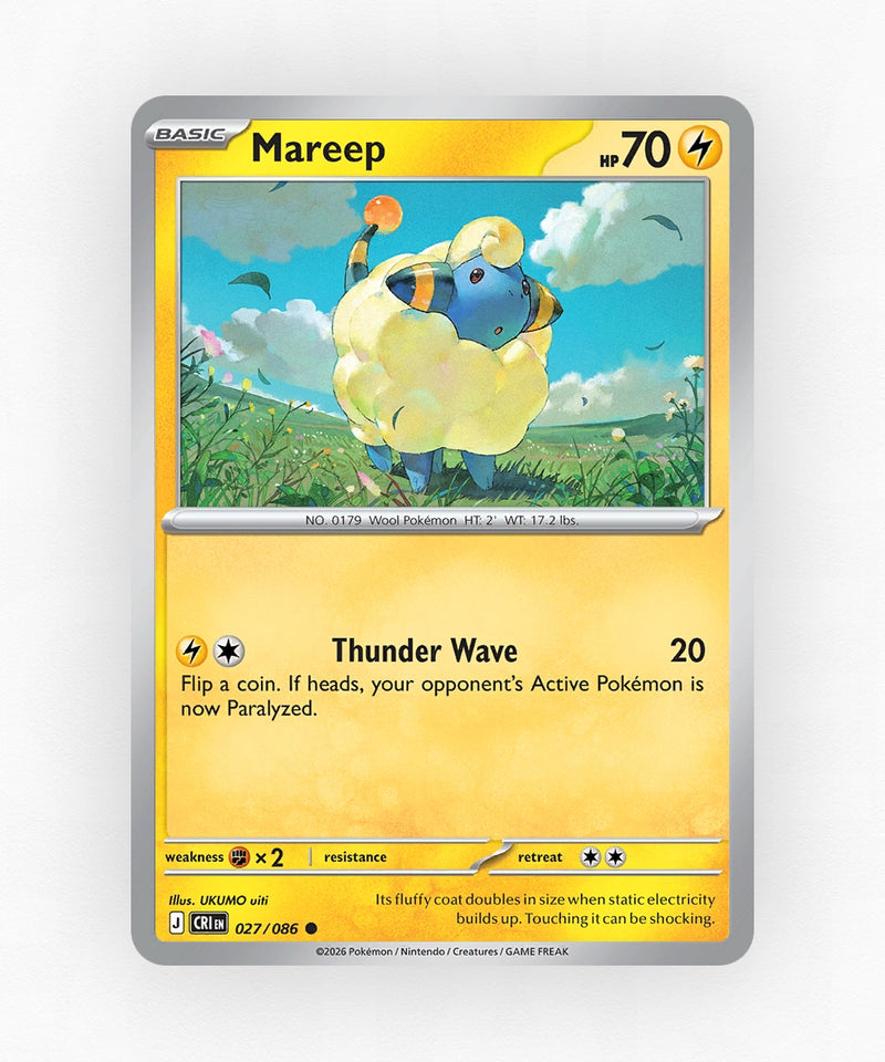 Mareep - Chaos Rising 27/86 (Reverse Holo)