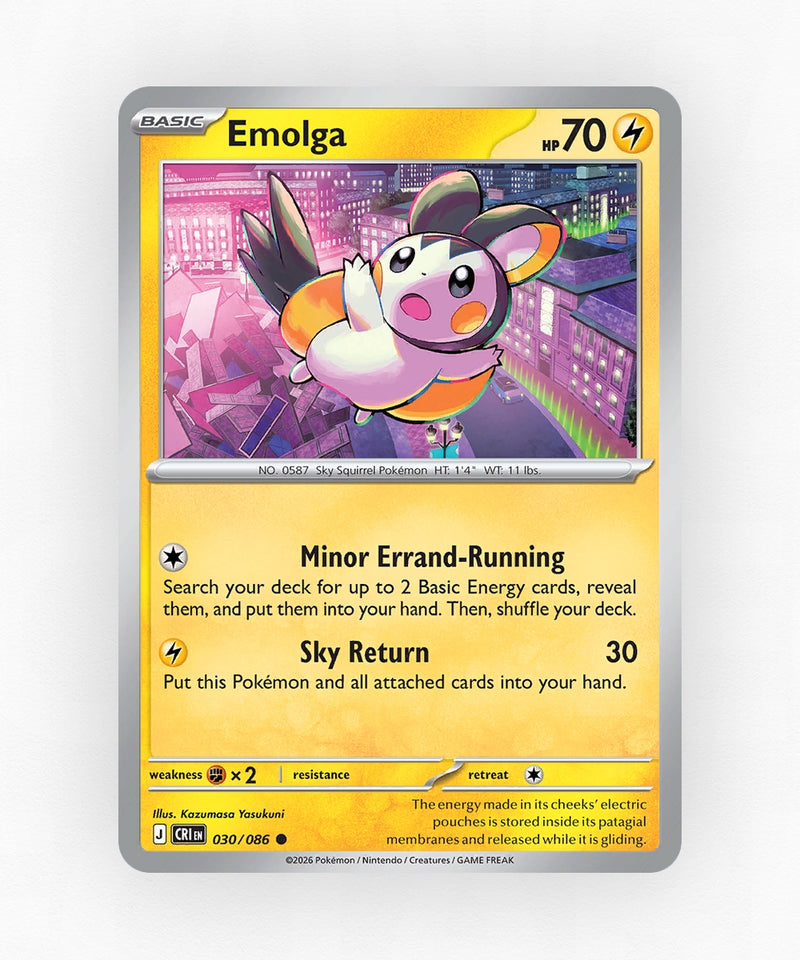 Emolga - Chaos Rising 30/86 (Non-Holo)
