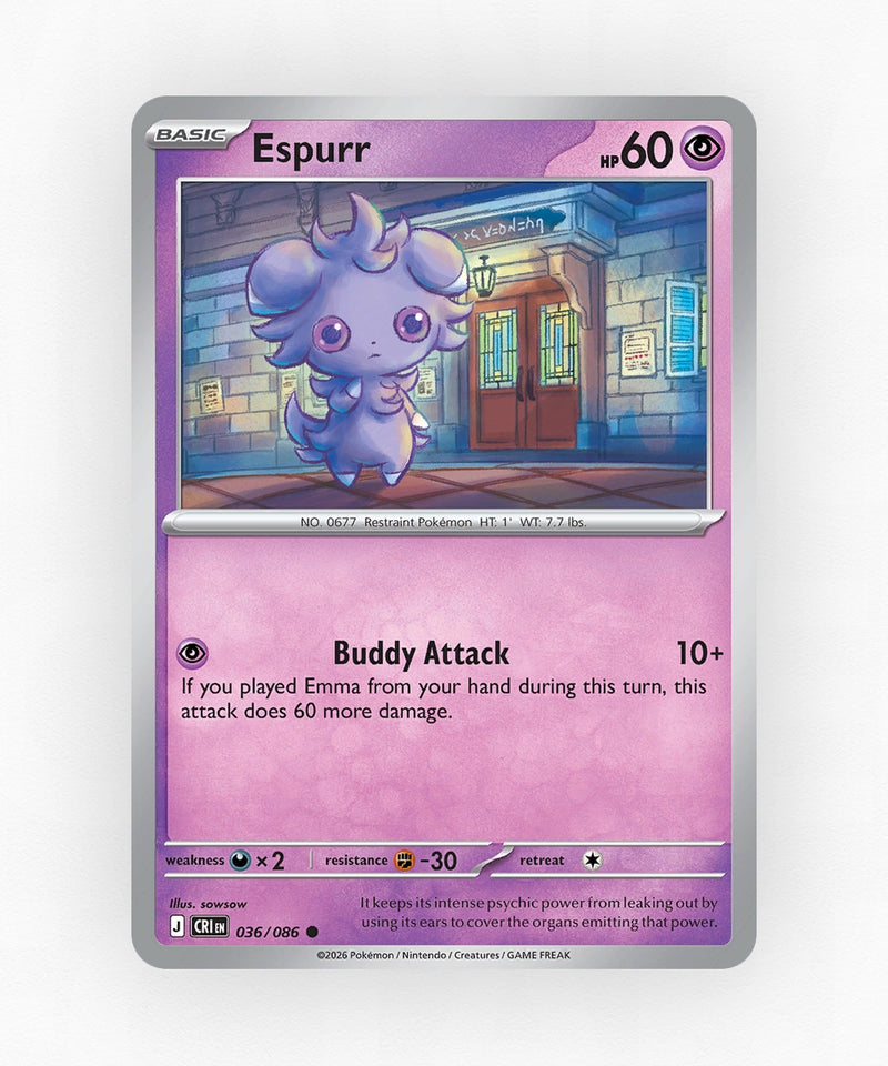 Espurr - Chaos Rising 36/86 (Reverse Holo)