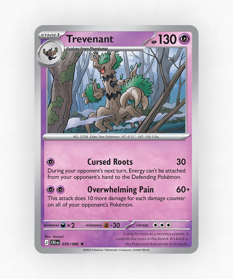 Trevenant - Chaos Rising 39/86 (Reverse Holo)