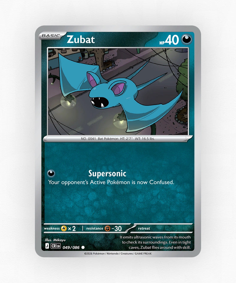Zubat - Chaos Rising 49/86 (Reverse Holo)