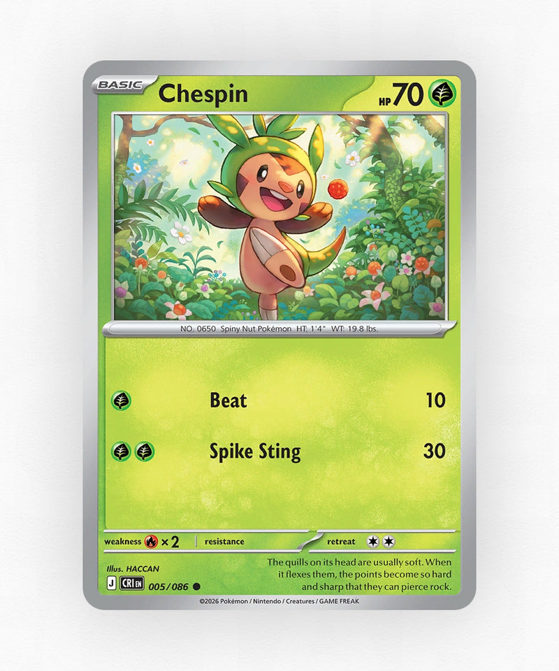 Chespin - Chaos Rising 5/86 (Non-Holo)