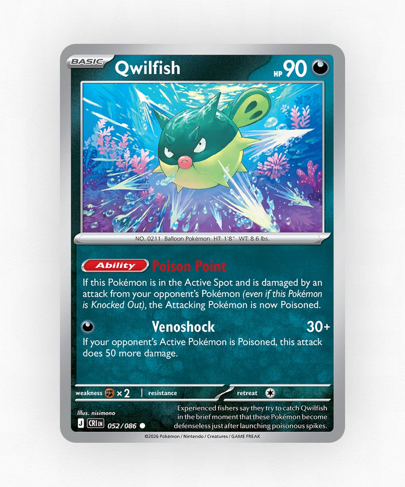 Qwilfish - Chaos Rising 52/86 (Non-Holo)