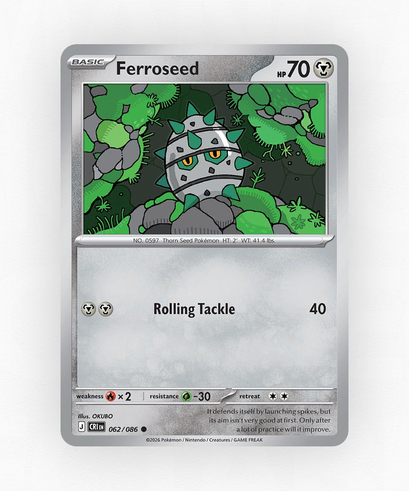 Ferroseed - Chaos Rising 62/86 (Reverse Holo)