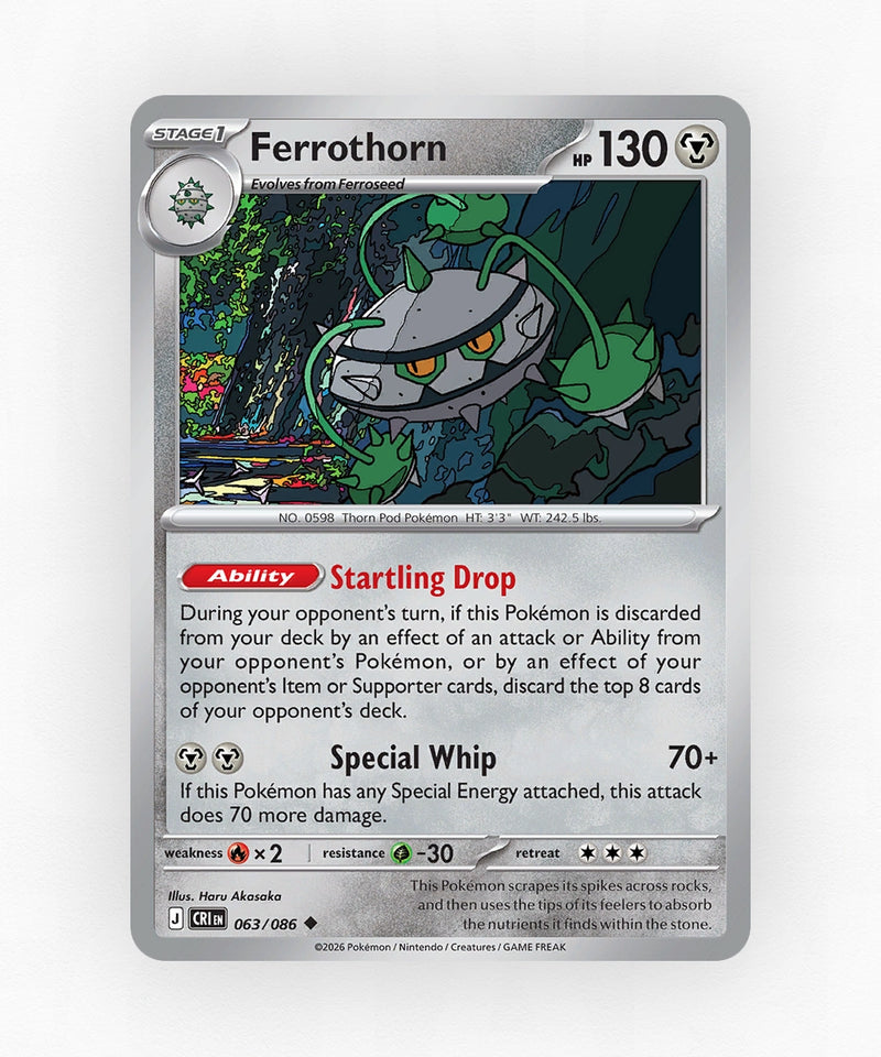 Ferrothorn - Chaos Rising 63/86 (Non-Holo)