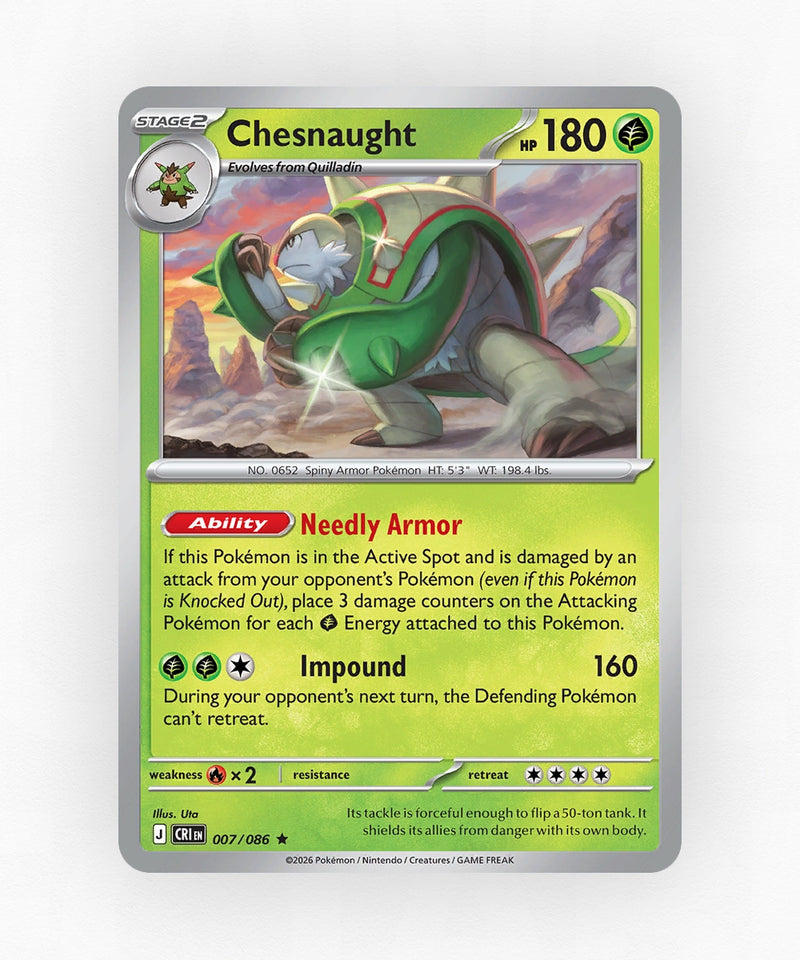 Chesnaught - Chaos Rising 7/86 (Holo)