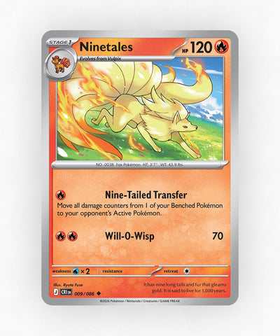 Ninetales - Chaos Rising 9/86 (Reverse Holo)