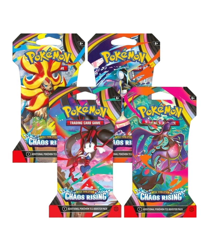 Chaos Rising Sleeved Booster Pack Art Bundle (Set of 4)