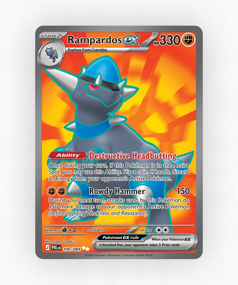 Rampardos ex - Pitch Black 100/084 (Holo)
