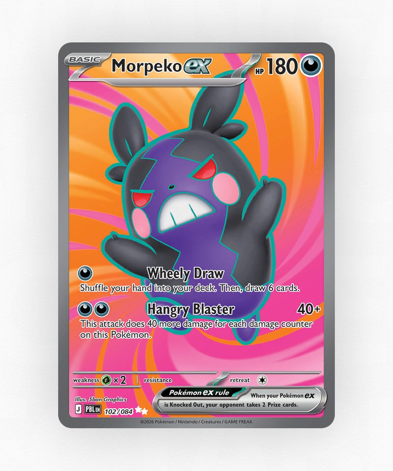 Morpeko ex - Pitch Black 102/084 (Holo)