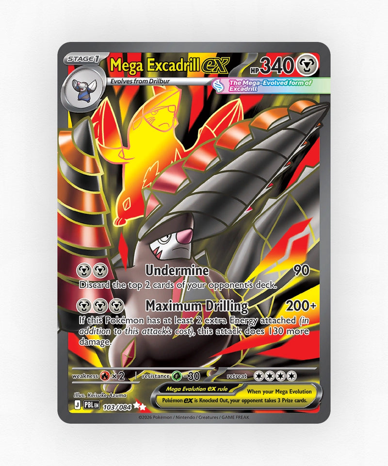 Mega Excadrill ex - Pitch Black 103/084 (Holo)