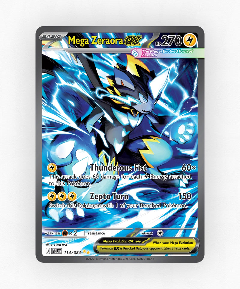 Mega Zeraora ex - Pitch Black 114/084 (Holo)