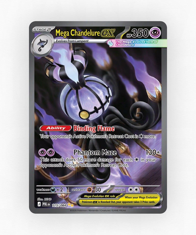 Mega Chandelure ex - Pitch Black 115/084 (Holo)