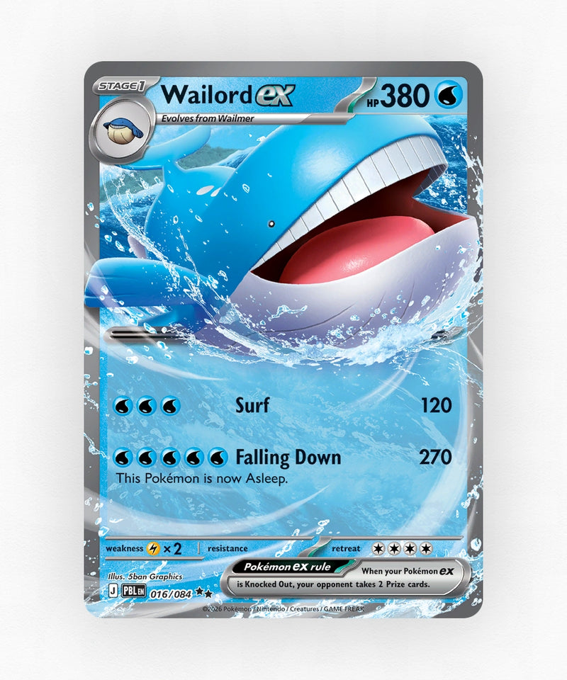Wailord ex - Pitch Black 016/084 (Holo)