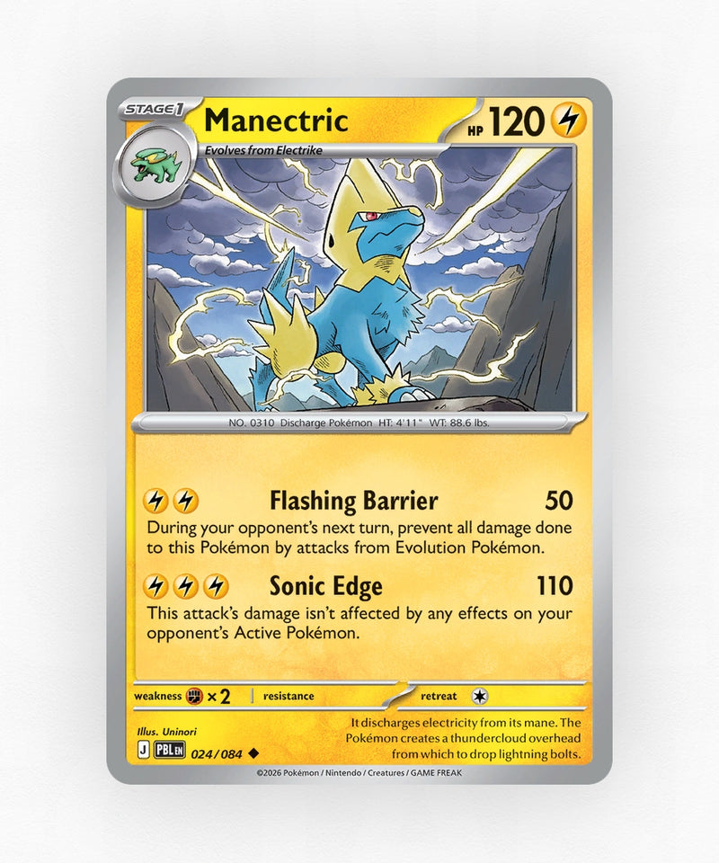 Manectric - Pitch Black 024/084 (Reverse Holo)