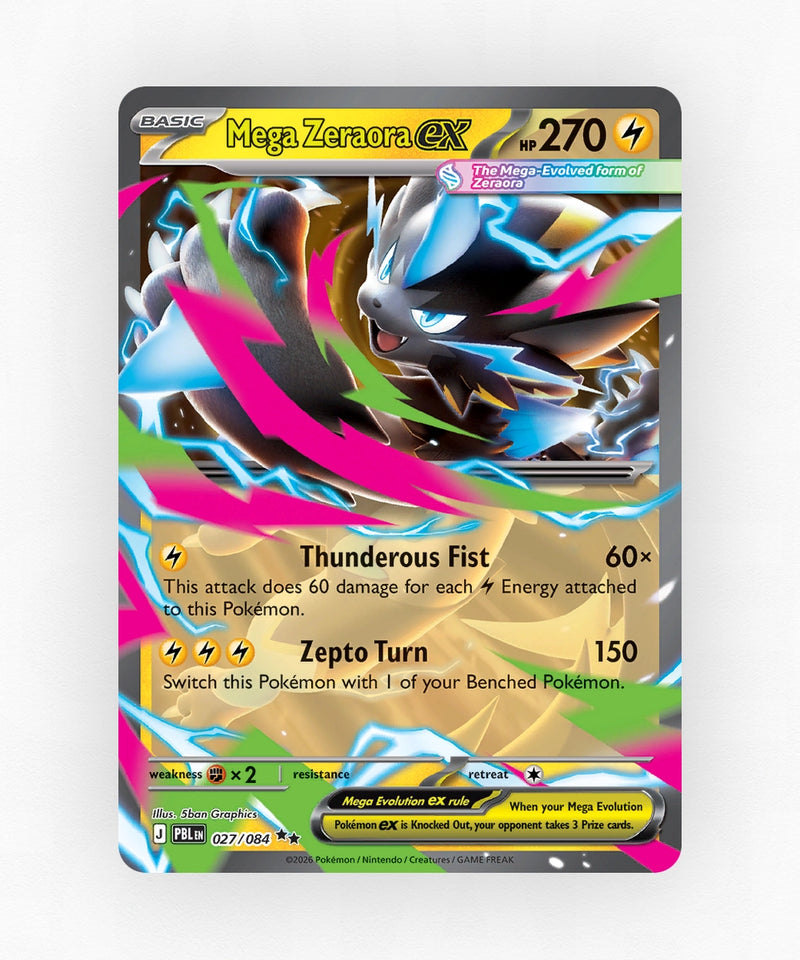 Mega Zeraora ex - Pitch Black 027/084 (Holo)
