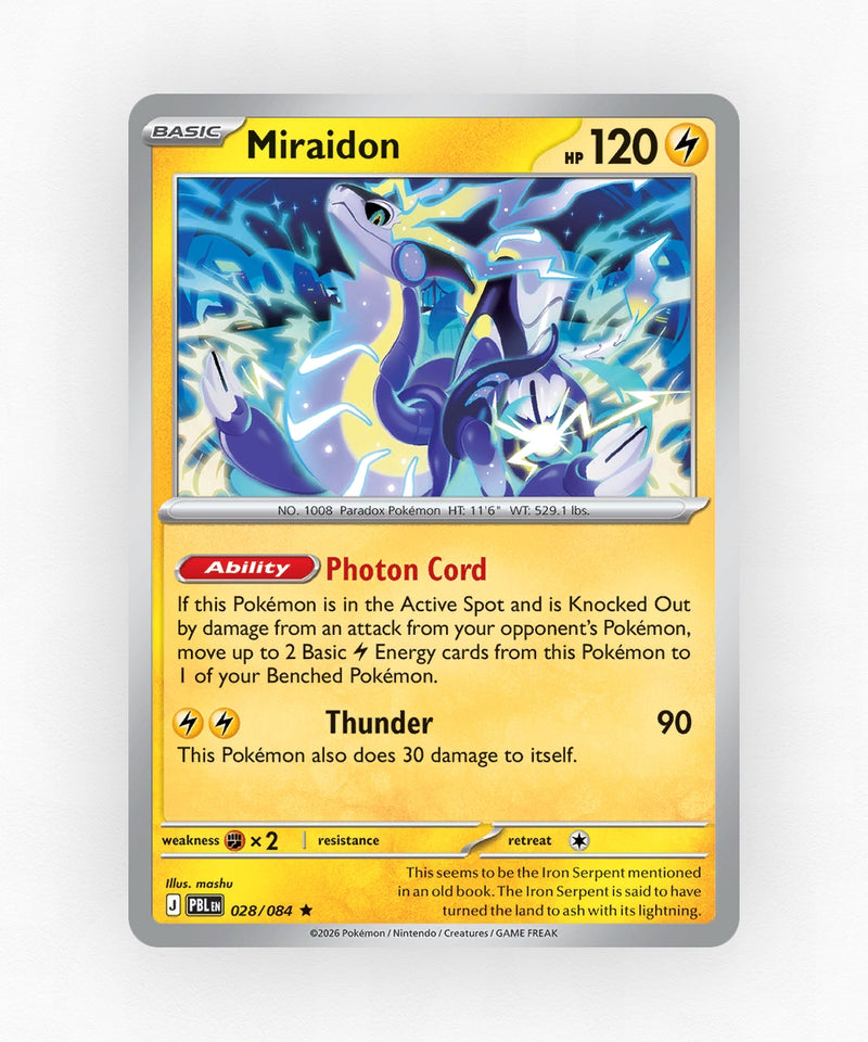 Miraidon - Pitch Black 028/084 (Reverse Holo)