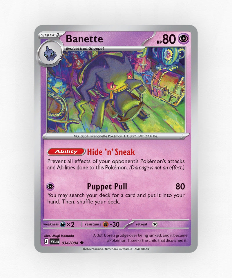 Banette - Pitch Black 034/084 (Reverse Holo)