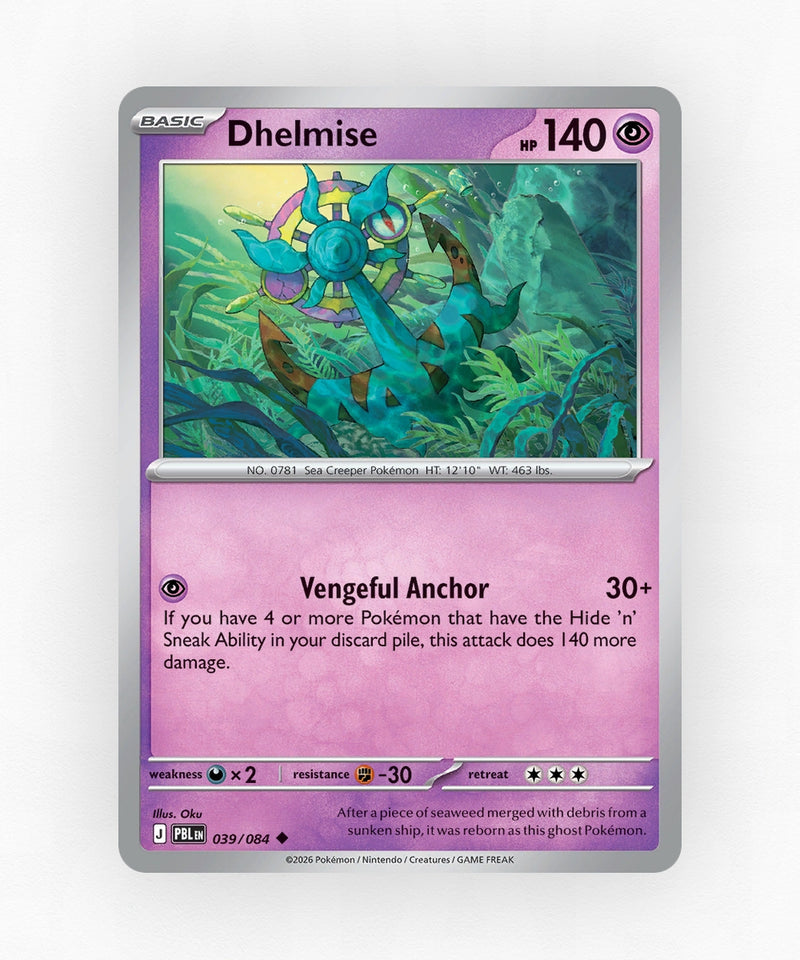 Dhelmise - Pitch Black 039/084 (Reverse Holo)