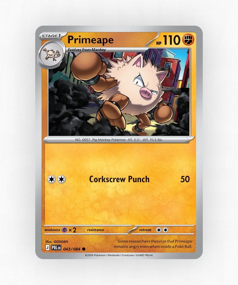 Primeape - Pitch Black 043/084 (Reverse Holo)