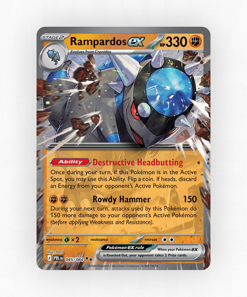 Rampardos ex - Pitch Black 045/084 (Holo)