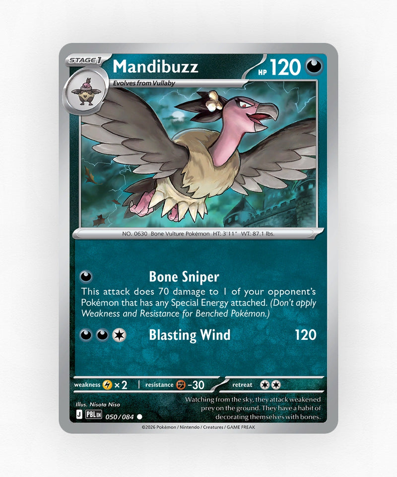 Mandibuzz - Pitch Black 050/084 (Non-Holo)