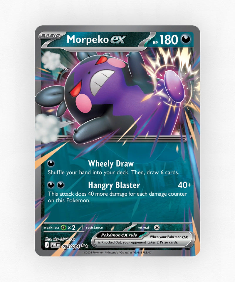 Morpeko ex - Pitch Black 055/084 (Holo)