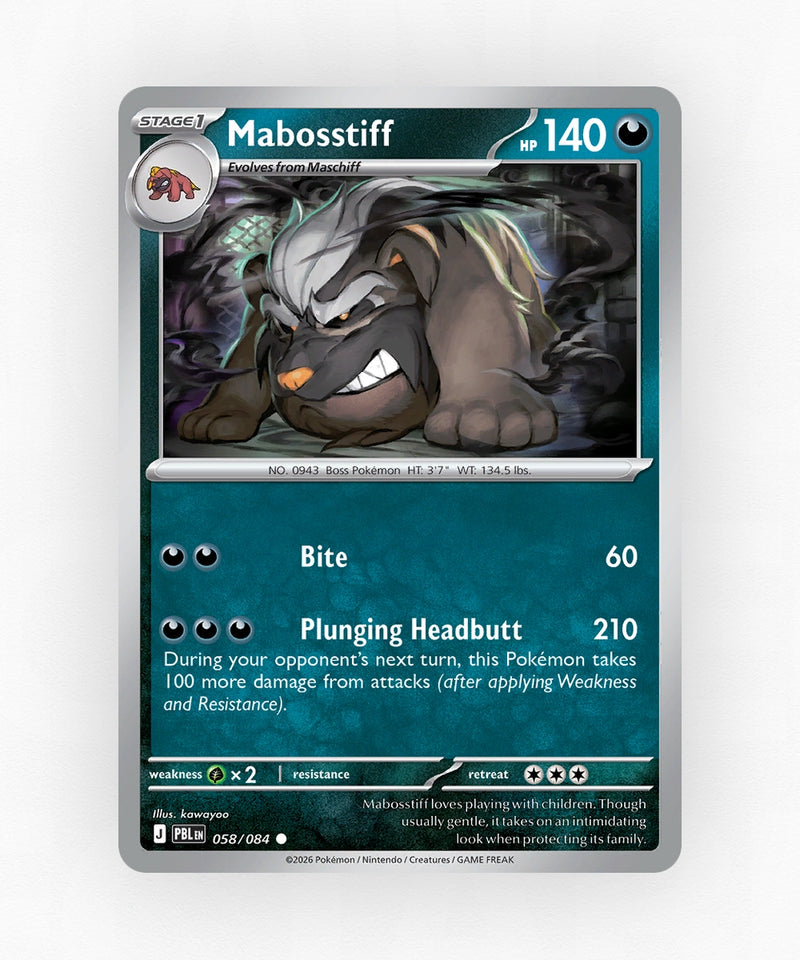 Mabosstiff - Pitch Black 058/084 (Non-Holo)