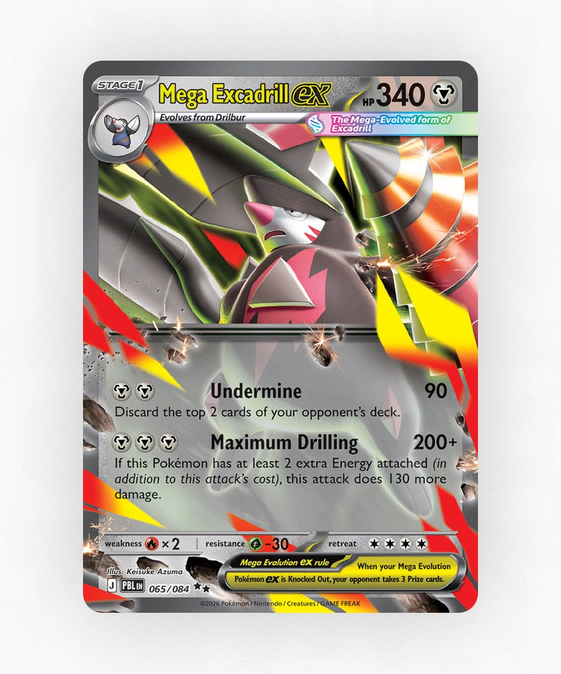 Mega Excadrill ex - Pitch Black 065/084 (Holo)
