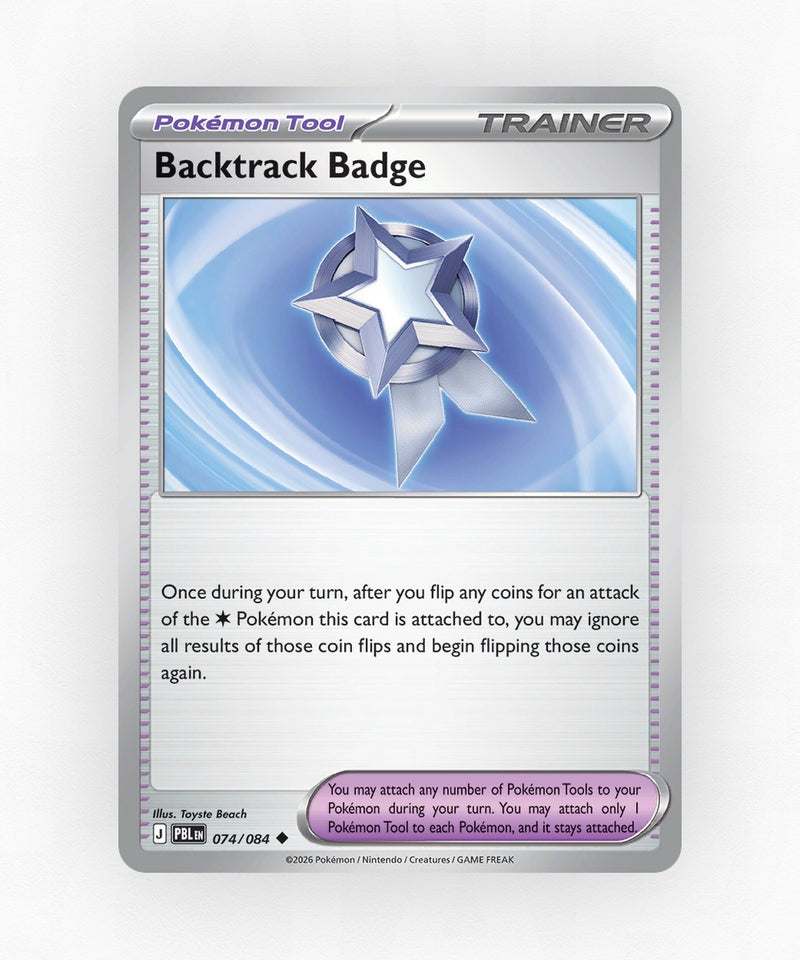 Backtrack Badge - Pitch Black 074/084 (Non-Holo)