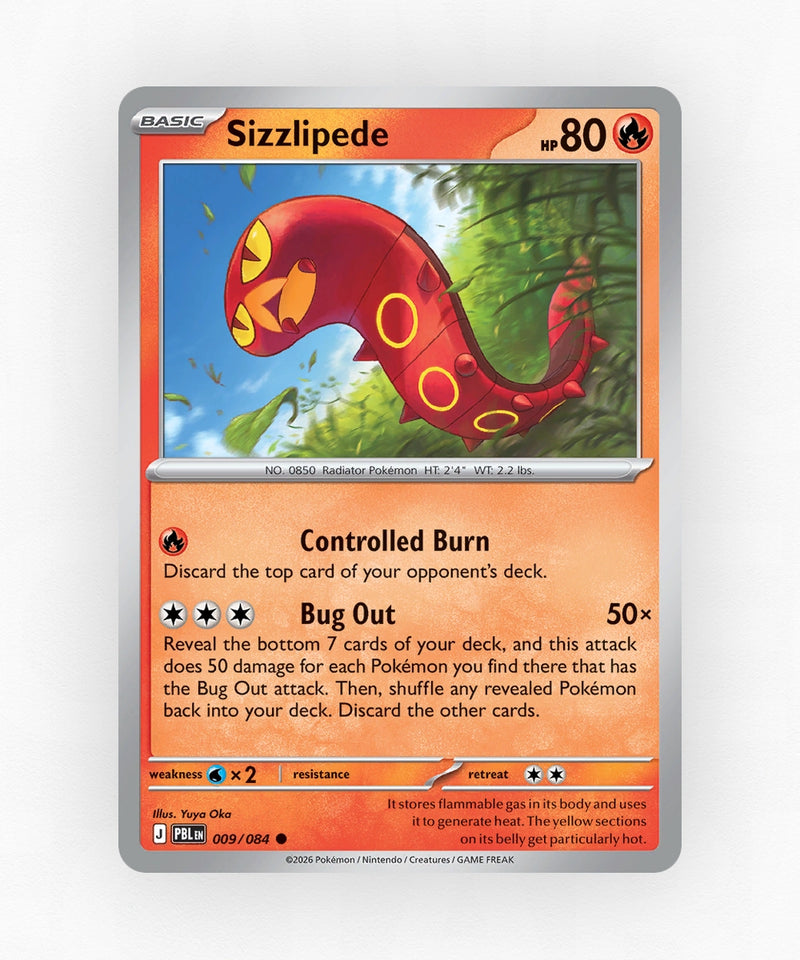 Sizzlipede - Pitch Black 009/084 (Non-Holo)