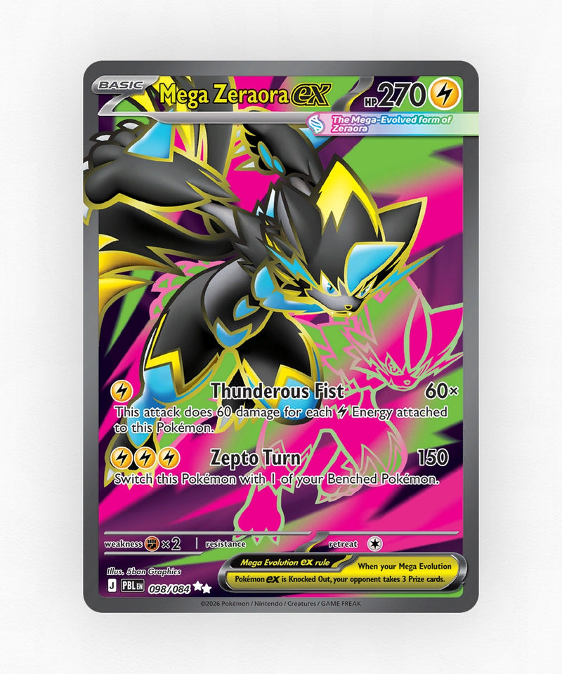Mega Zeraora ex - Pitch Black 098/084 (Holo)