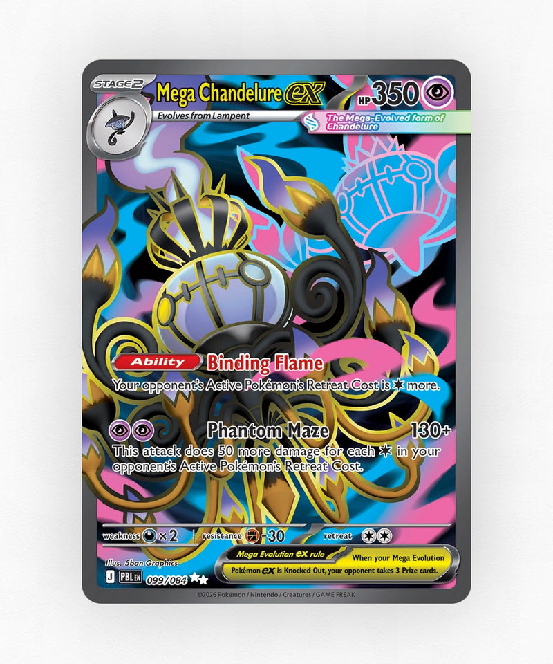 Mega Chandelure ex - Pitch Black 099/084 (Holo)