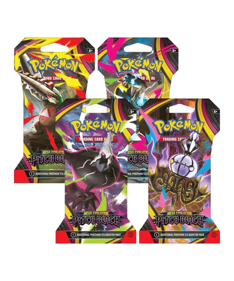 Pitch Black Sleeved Booster Pack Art Bundle (Set of 4)