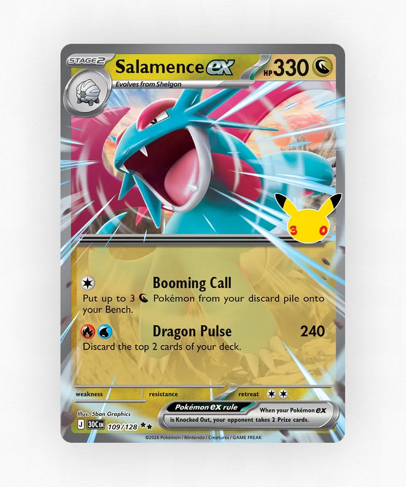 Salamence ex - 30th Celebration 109/128 (Holo)